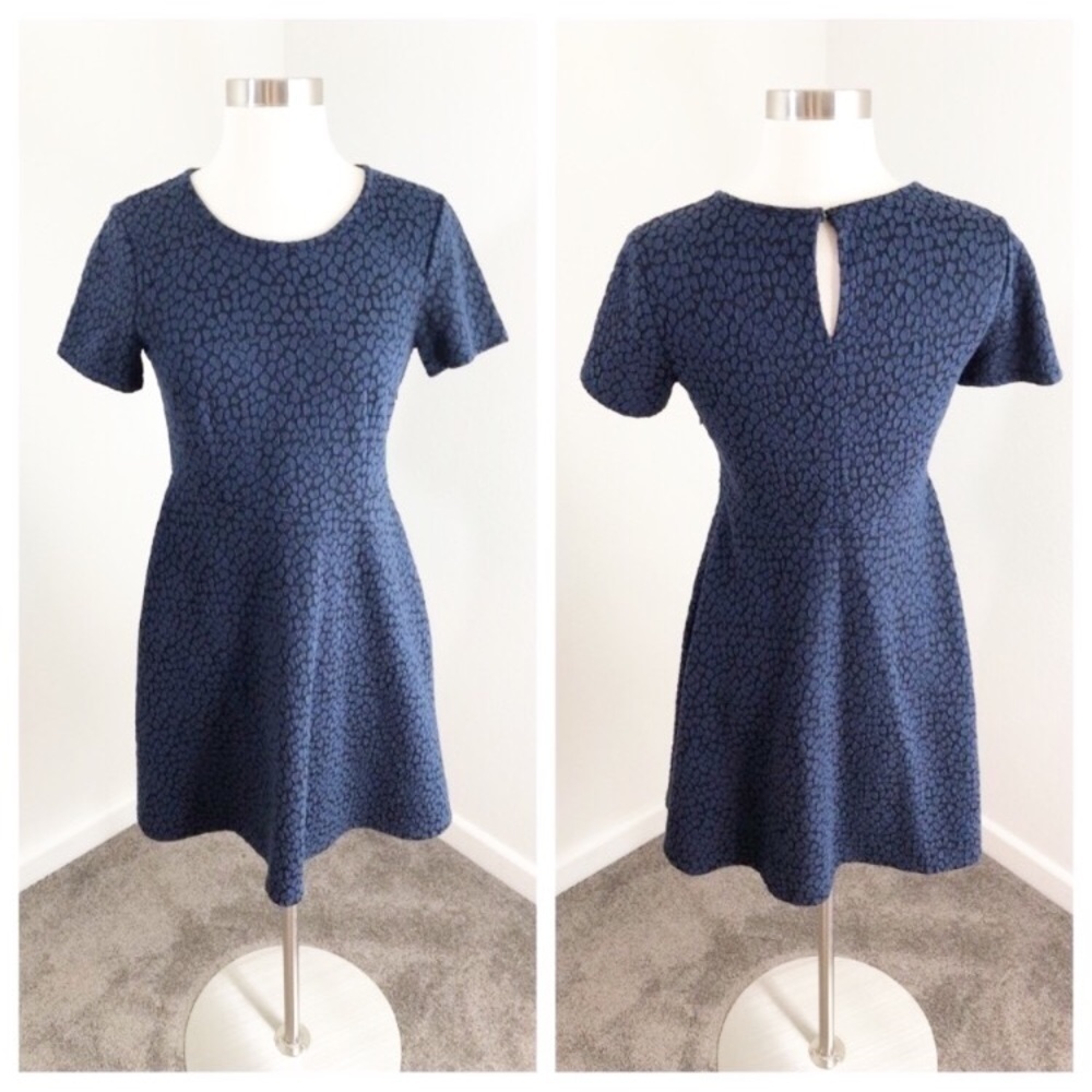 Apt. 9 blue textured pebbles dress